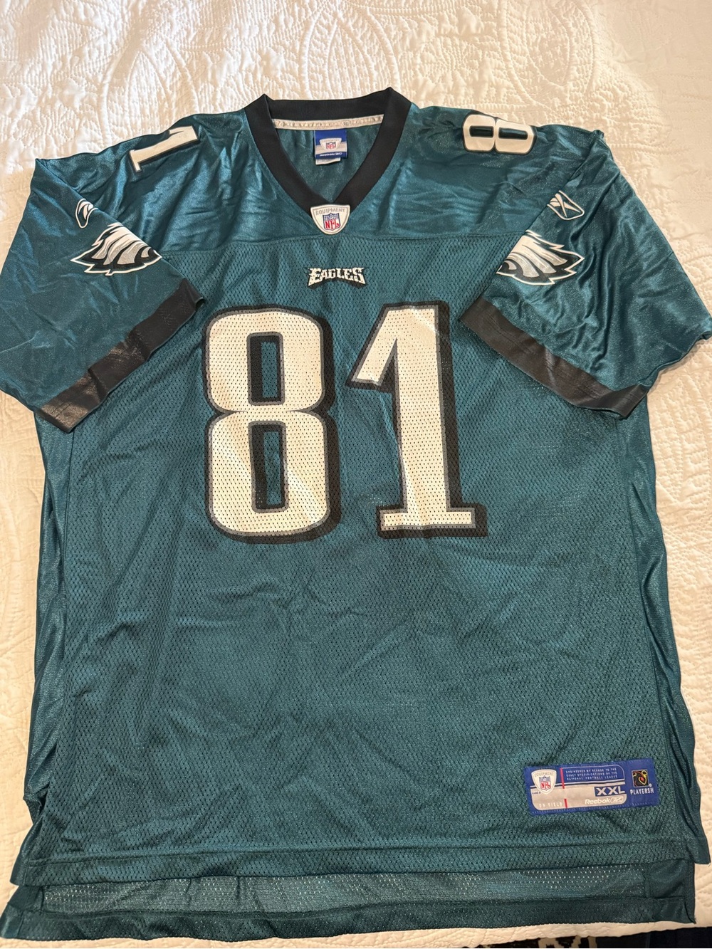 Philadelphia Eagles Owens #81 Football Jersey - Teal White